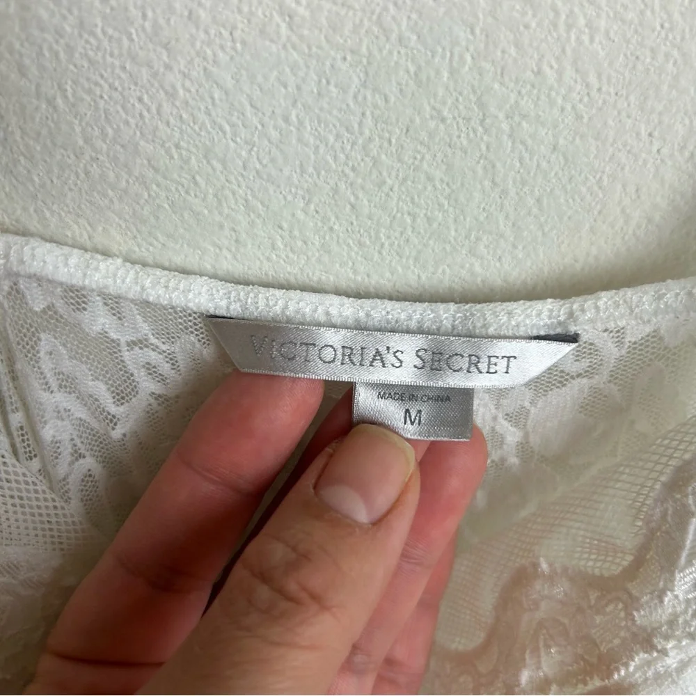 Vintage Victoria's Secret sheer white lace slip dress bridal size: M - Picture 7 of 11